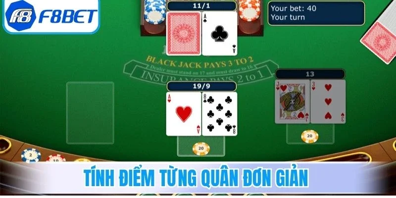 Tính điểm từng quân đơn giản