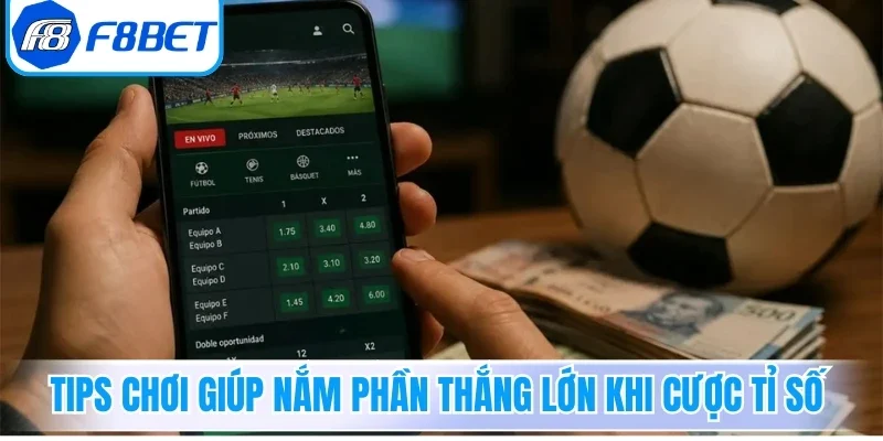 Tips chơi giúp nắm phần thắng lớn khi cược tỉ số
